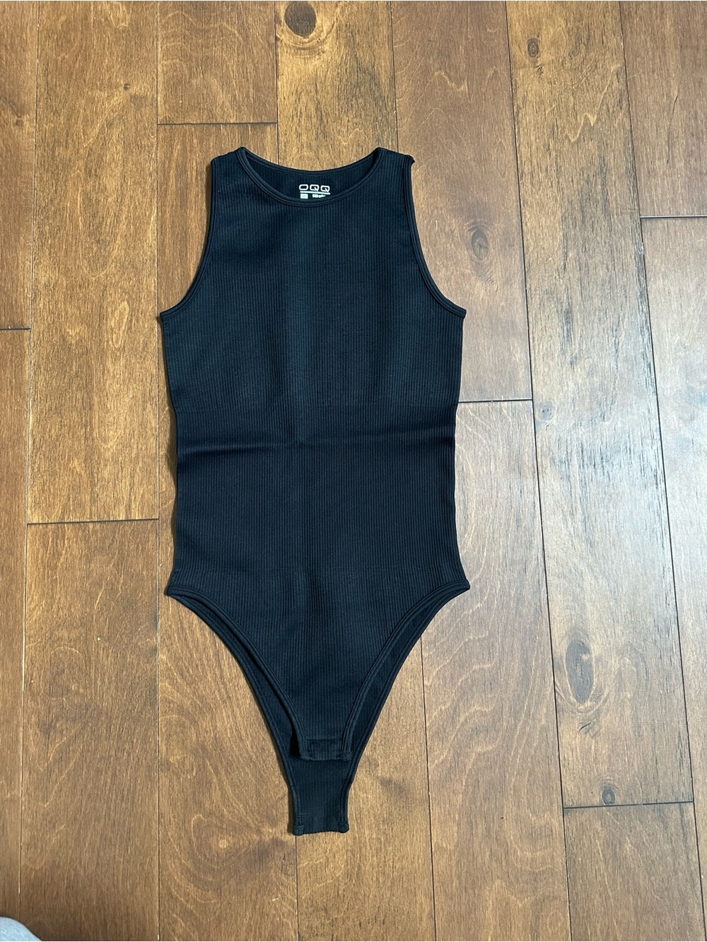 High Neck Black Sleeveless Bodysuit